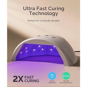 White UV Nail Lamp NIB